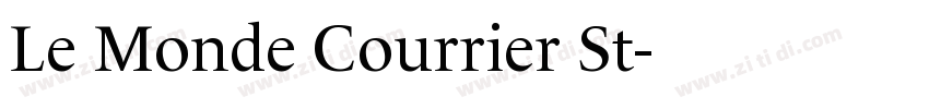 Le Monde Courrier St字体转换